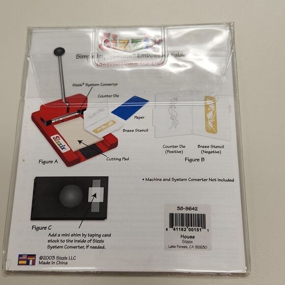 Sizzix Embossing Folder House 38-9642 - Picture 3 of 3